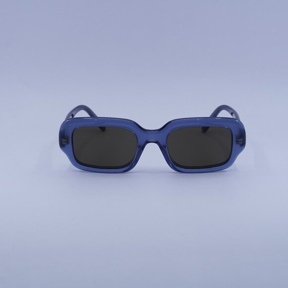 Loewe LW40158I 84E Sunglasses Shiny Blue Rectangle Frame - Picture 2 of 10
